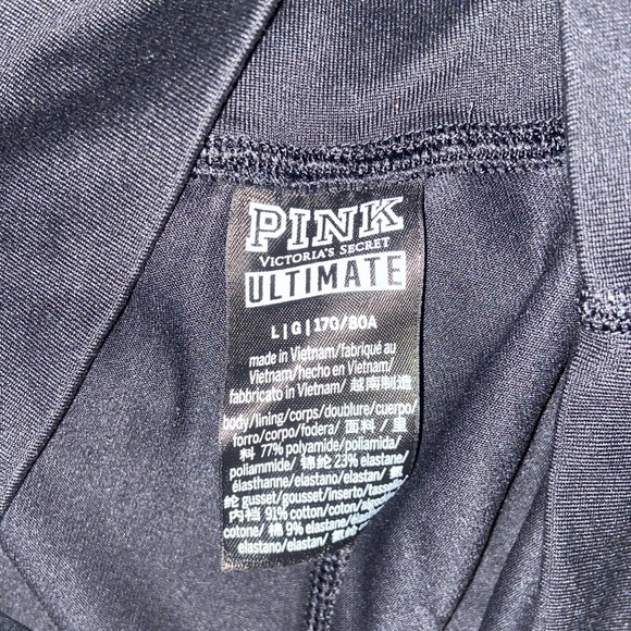 Super cute black pink x VSX leggings active athletic wear outdoor yoga tights - Picture 3 of 15